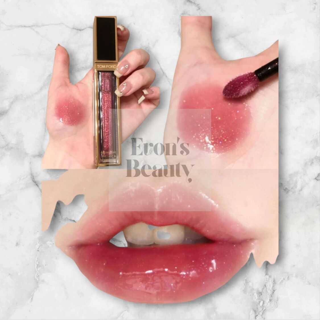 TOM FORD 正品正貨新店優惠高奢黑金鏡面唇釉- # 24 Honeyed Coral