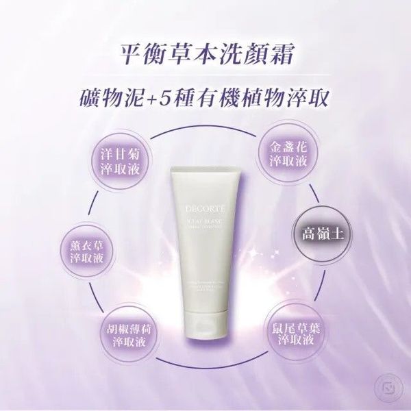 DECORTÉ-黛珂CLAY BLANC天然白泥洗顏霜/洗面奶160ml[4971710377248
