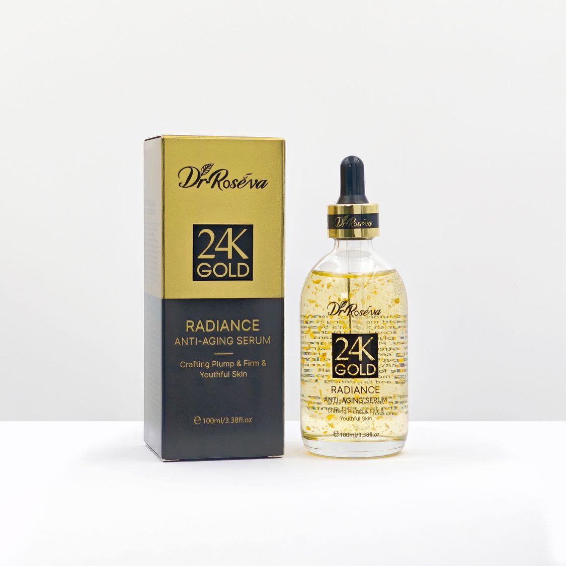 Dr.Roseva 24K黃金煥彩抗老精華液(100ml)｜kingten