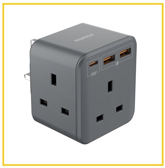 MOMAX 3位萬能插蘇 ONEPLUG 3 OULETS EXTENSION SOCKET 20W US8UKE|Juicypot