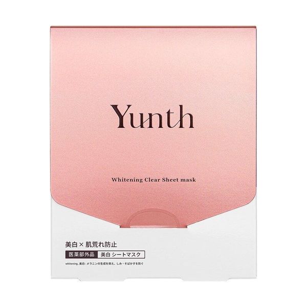 Yunth-日本韵絲WHITENING CLEAR SHEET MASK美白密集修護面膜6片/盒