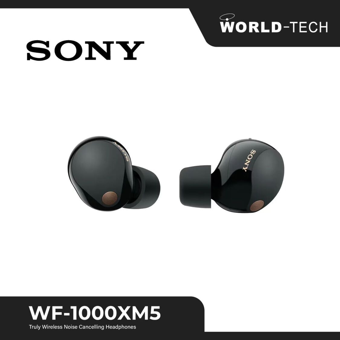 SONY-SONY WF-1000XM5 無線降噪耳機黑色原裝行貨一年保養｜WORLD-TECH
