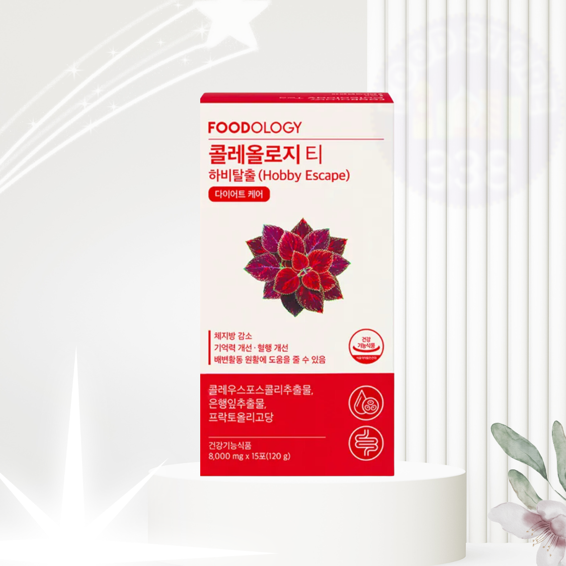 韓國[平行進口] Foodology Coleology Tea PRO 五彩蘇植物纖體茶｜338