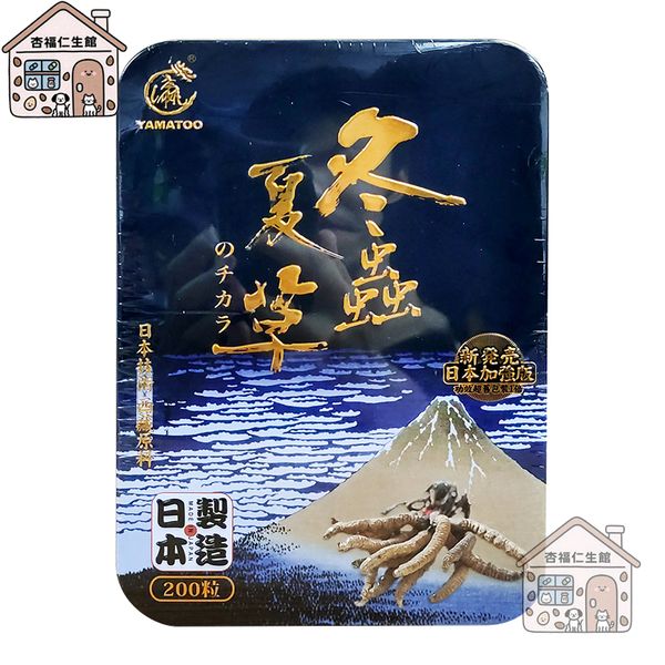 YAMATOO 冬蟲夏草萃取頂級野生西藏蟲草精華200粒/盒｜杏福仁生館