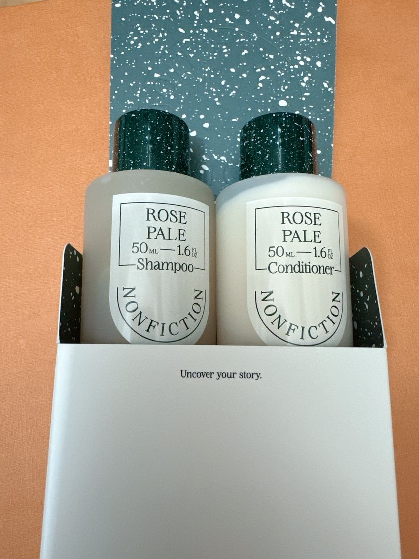 現貨) NONFICTION Rose Pale 洗髪護髮旅行套裝50ml x 2｜Genie Buy