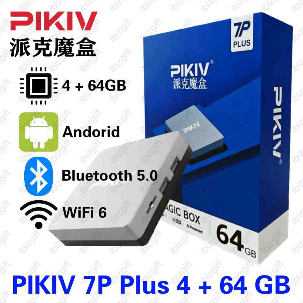 PIKIV 派克魔盒7P Plus 國際版智能AI 語音電視盒子(4+64GB) 網絡機頂盒
