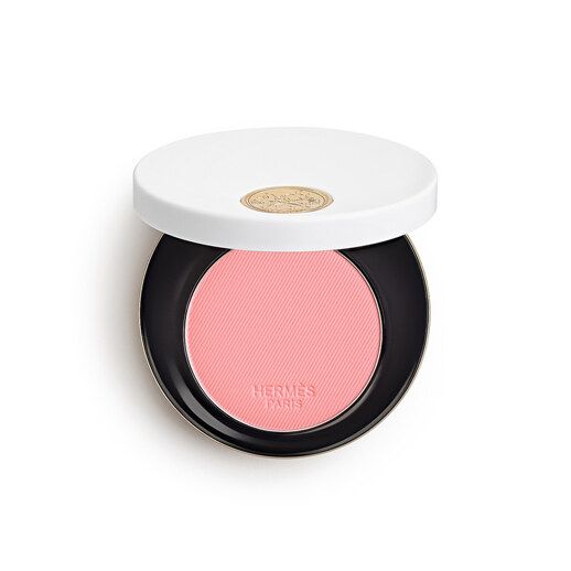 新品即日発送＊HERMES ROSE PLUME 28&チークブラシ HERMES Rose Hermes Silky Blush Powder 胭脂#28 Rose Plume