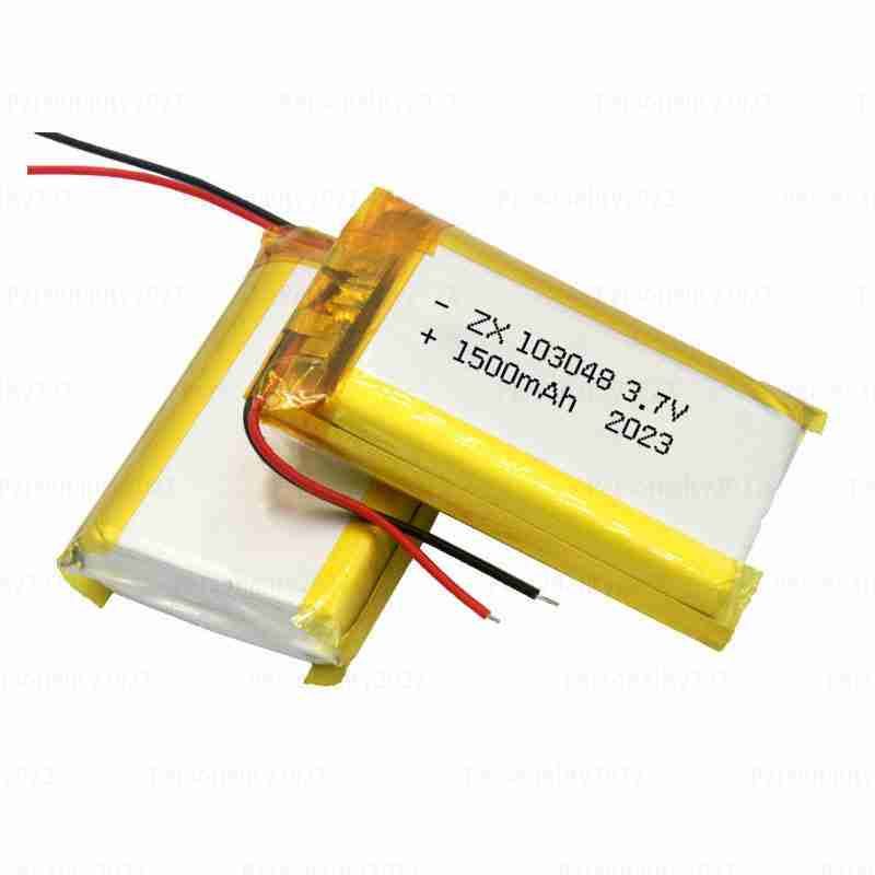piiiiii 3.7V 103048 Lipo 1500mAh 鋰聚合物電池充電電池適用於按摩器加濕器