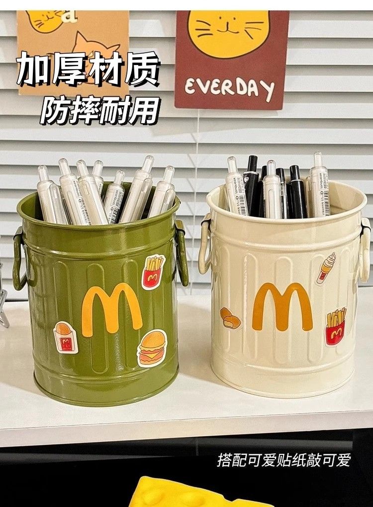 個性創意筆筒麥當當擺件學生桌面文具收納盒辦公室卡通筆筒大容量｜GIBP智选