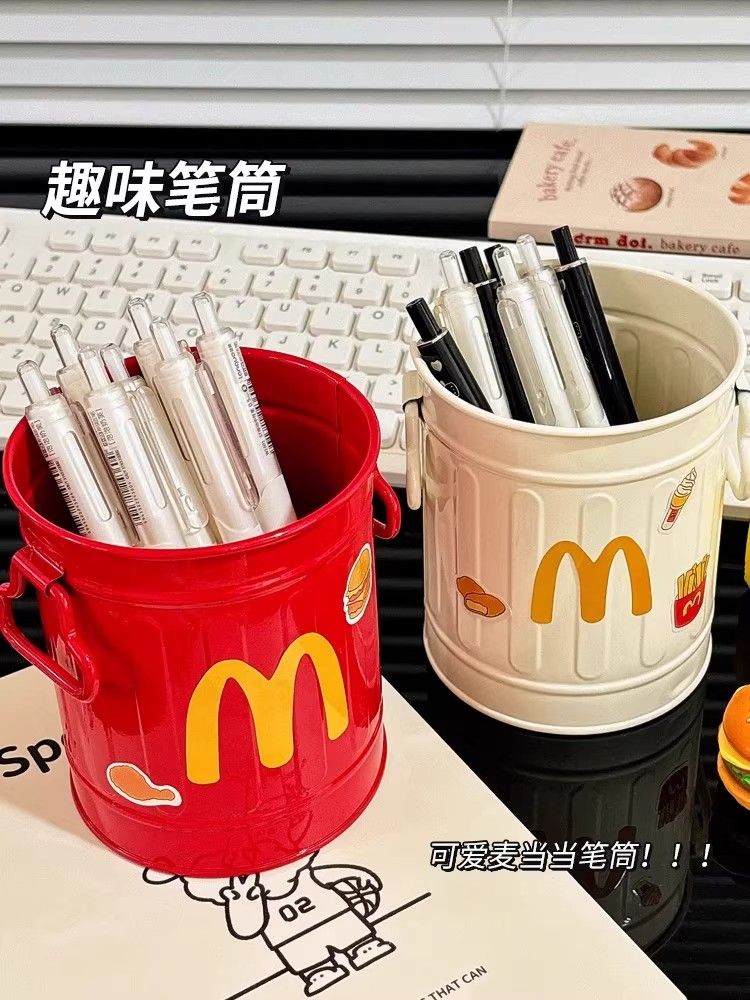 個性創意筆筒麥當當擺件學生桌面文具收納盒辦公室卡通筆筒大容量｜GIBP智选