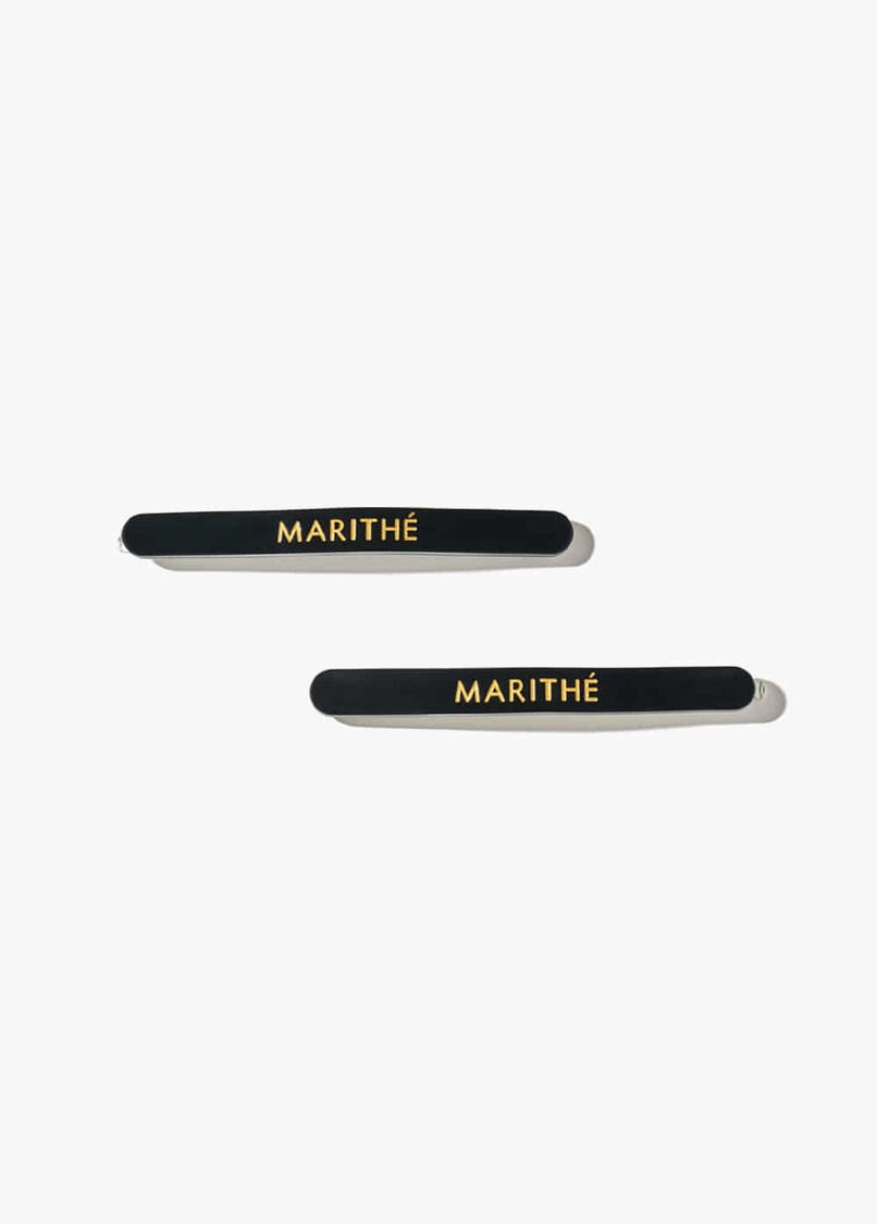MARITHE ♥ REGULAR LOGO SLIM HAIR PIN 2PACK/追跡付 MARITHE ♥ REGULAR LOGO SLIM HAIR PIN 2PACK/追跡付 (Marithe